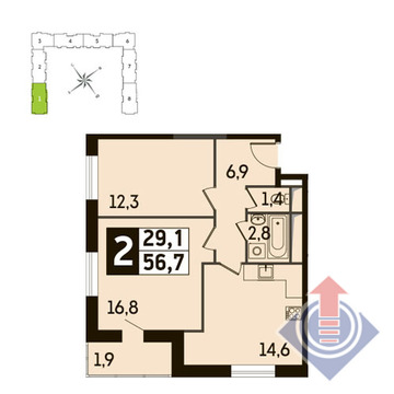 Путилково, 2-х комнатная квартира,  д., 5875254 руб.