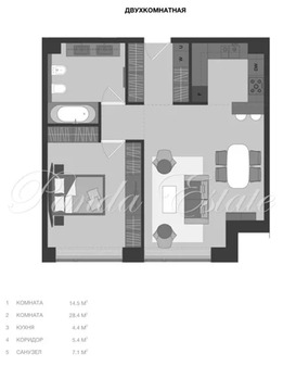 Москва, 2-х комнатная квартира, Ленинградский пр-кт. д.37, 28000000 руб.