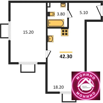 Москва, 1-но комнатная квартира, ул. Красного Маяка д.д. 2, 13994066 руб.