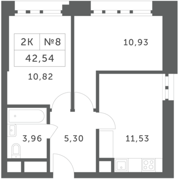 Раздоры, 2-х комнатная квартира, КП Береста д., 3769044 руб.