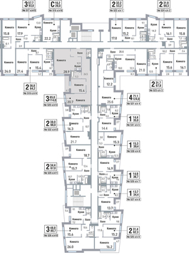 Москва, 3-х комнатная квартира, ул. Саморы Машела д.5, 15796980 руб.