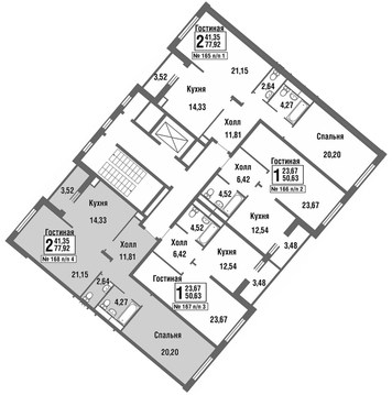 Москва, 2-х комнатная квартира, улица Татьянин Парк д., 9416632 руб.