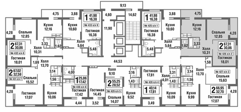 Москва, 2-х комнатная квартира, улица Татьянин Парк д., 8128389 руб.