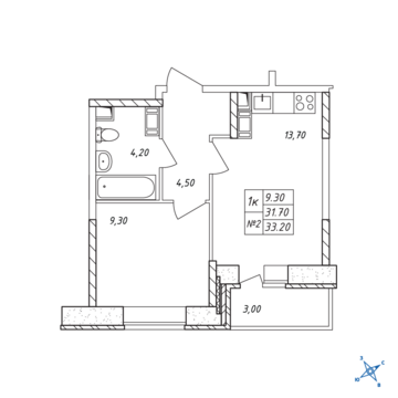 Люберцы, 1-но комнатная квартира, ул. Барыкина д., 2753940 руб.