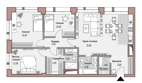 Москва, 3-х комнатная квартира, ул. Новослободская д.24, 57690000 руб.