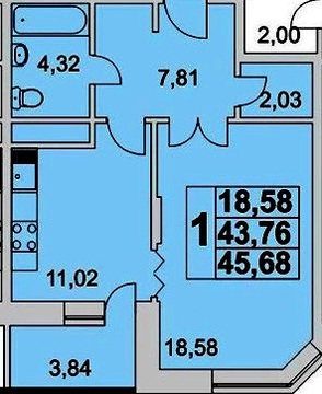 Москва, 1-но комнатная квартира, ул. Радиальная 6-я д.7 к1, 6550000 руб.