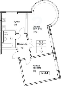 Троицк, 2-х комнатная квартира, ул. Промышленная д., 6629581 руб.