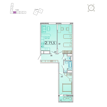 Мытищи, 2-х комнатная квартира,  д., 6077500 руб.
