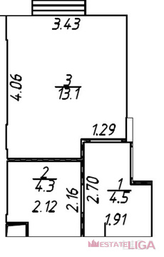 Котельники, 1-но комнатная квартира, Сосновая д.д.2 к.4, 5700000 руб.