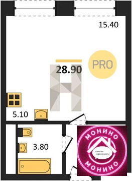 Братовщина, 1-но комнатная квартира, Братовщина село д.д. 2, 5837800 руб.