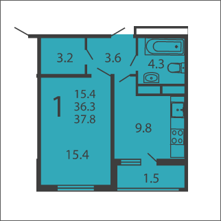 Москва, 1-но комнатная квартира, ул. Производственная д.6 корп.5, 4249956 руб.