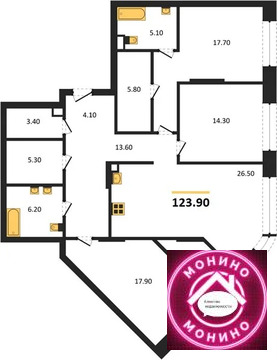 Москва, 3-х комнатная квартира, ул. Автозаводская д.д. 23/64, 60533384 руб.