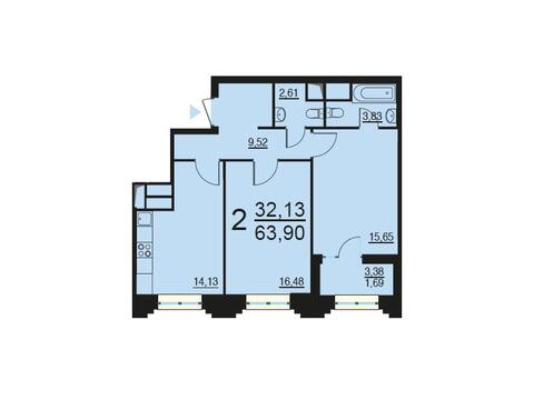 Москва, 2-х комнатная квартира, ул. Берзарина д.28, 12750606 руб.