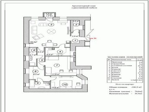 Москва, 3-х комнатная квартира, Малый Афанасьевский пер. д.5/15, 70000000 руб.