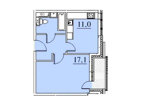 Москва, 1-но комнатная квартира, ул. Автозаводская д.23стр120, 6290000 руб.