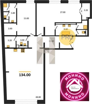 Москва, 2-х комнатная квартира, Богоявленский пер. д.д. вл. 3с1, 361800000 руб.