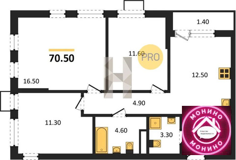 Москва, 3-х комнатная квартира, ул. Бартеневская д.д. з/у 60,дом 4.1, 20287080 руб.