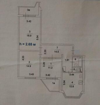 Москва, 3-х комнатная квартира, ул. Дорожная д.34 к2, 12600000 руб.