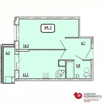 Красногорск, 1-но комнатная квартира, б-р Космонавтов д.д. 8, 4083628 руб.