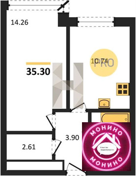 Москва, 1-но комнатная квартира, Анны Ахматовой ул. д., 10692095 руб.