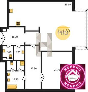 Москва, 1-но комнатная квартира, Богоявленский пер. д.д. вл. 3с1, 335400000 руб.