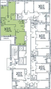 Москва, 3-х комнатная квартира, ул. Радиальная 6-я д.7, к 28/29, 8843800 руб.