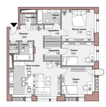 Москва, 3-х комнатная квартира, ул. Новослободская д.24, 45340000 руб.