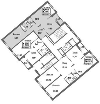 Москва, 2-х комнатная квартира, улица Татьянин Парк д., 9458562 руб.