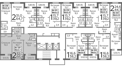 Балашиха, 2-х комнатная квартира, микрорайон Павлино д., 4462080 руб.