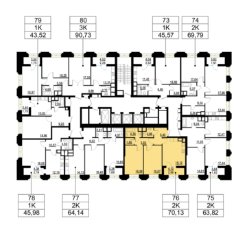 Москва, 2-х комнатная квартира, ул. Берзарина д.д. 28, корп. 3, 16007100 руб.