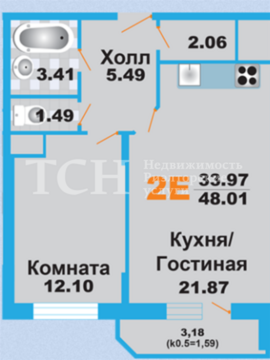 Мытищи, 2-х комнатная квартира, Кедрина ул д.3, 4299999 руб.