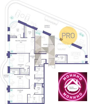 Москва, 4-х комнатная квартира, ул. Погодинская д.д. вл. 22, 446252180 руб.