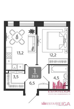 Москва, 1-но комнатная квартира, улица Петра Кончаловского д.7к3, 21500000 руб.