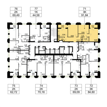 Москва, 3-х комнатная квартира, ул. Берзарина д.д. 28, корп. 4, 19553550 руб.