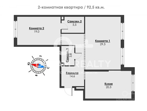 Москва, 2-х комнатная квартира, ул. Лобачевского д.114 с1, 34900000 руб.