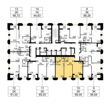 Москва, 2-х комнатная квартира, ул. Берзарина д.д. 28, корп. 4, 15170400 руб.