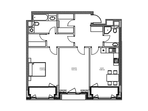 Москва, 2-х комнатная квартира, ул. Автозаводская д.Вл23, 23352125 руб.