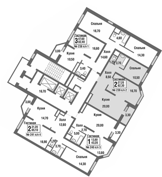 Балашиха, 2-х комнатная квартира, микрорайон Павлино д., 4604811 руб.