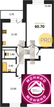 Климовск, 2-х комнатная квартира, ул. Школьная д.д. 43, 8652178 руб.