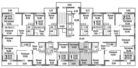 Москва, 1-но комнатная квартира, улица Татьянин Парк д., 4960210 руб.