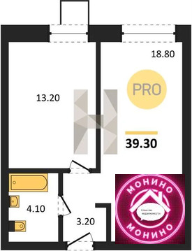 Светлые Горы, 1-но комнатная квартира, Светлые Горы п. д.д. 7, 6401381 руб.