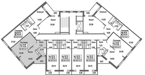 Москва, 1-но комнатная квартира, улица Татьянин Парк д., 7945099 руб.