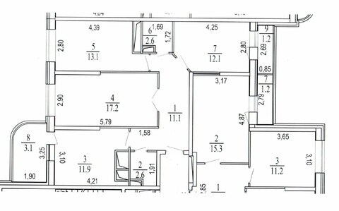 Балашиха, 3-х комнатная квартира, ул. Некрасова д.11Б, 4900000 руб.