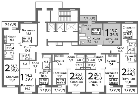 Балашиха, 1-но комнатная квартира, микрорайон Павлино д., 3000300 руб.