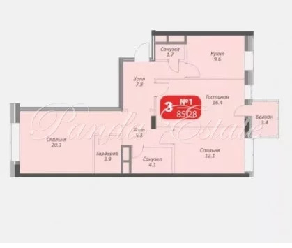 Москва, 3-х комнатная квартира, Береговой проезд улица д.5к3, 23990000 руб.