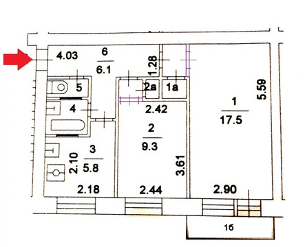 Москва, 2-х комнатная квартира, ул. Амурская д.д.38/11, 7750000 руб.