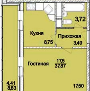 Химки, 1-но комнатная квартира, ул. Лесная 1-я д.6, 3900000 руб.