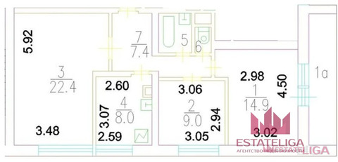 Москва, 3-х комнатная квартира, ул. Краснобогатырская д.31к1, 18450000 руб.