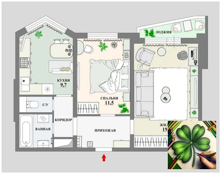 Москва, 2-х комнатная квартира, Липчанского д.2, 13850000 руб.