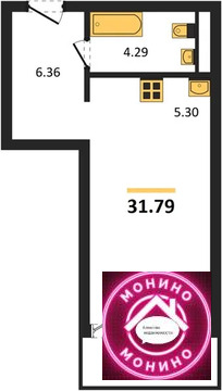 Ильинское, 1-но комнатная квартира, Ильинское село д.д. 2, 5746400 руб.